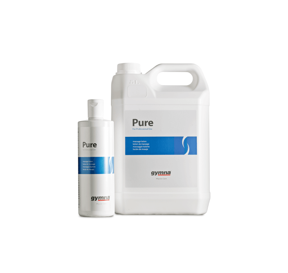 Flacone Gymna Pure, lozione completa per fisioterapia