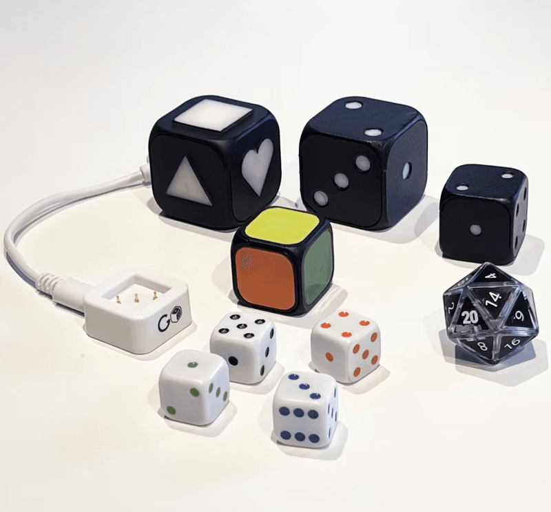 Kit Bobo Dice: 4 dadi intelligenti con conchiglie di varie dimensioni