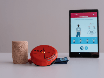 Dispositivo Shoulder Pacemaker con tablet di controllo